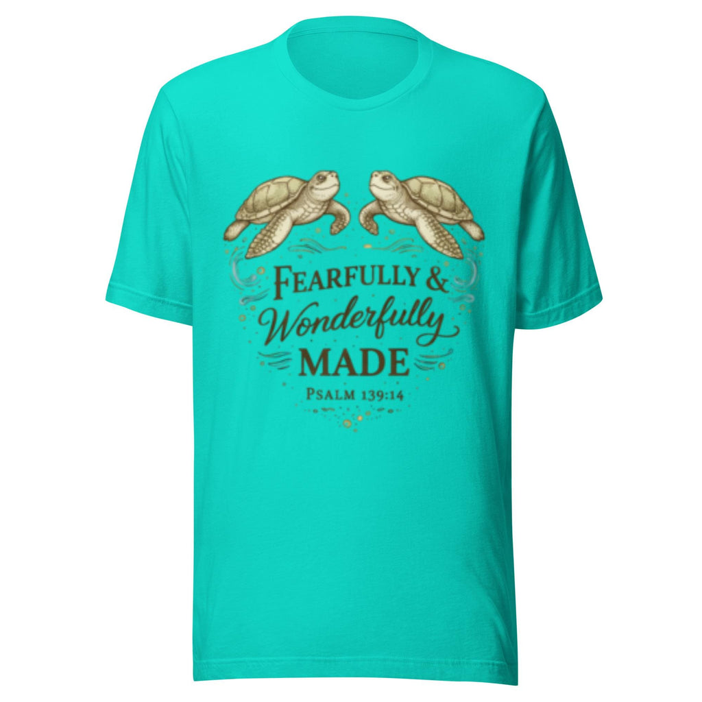 Fearfully & Wonderfully Made | Psalm 139:14 Christian Beach Shirt | Coastal Faith