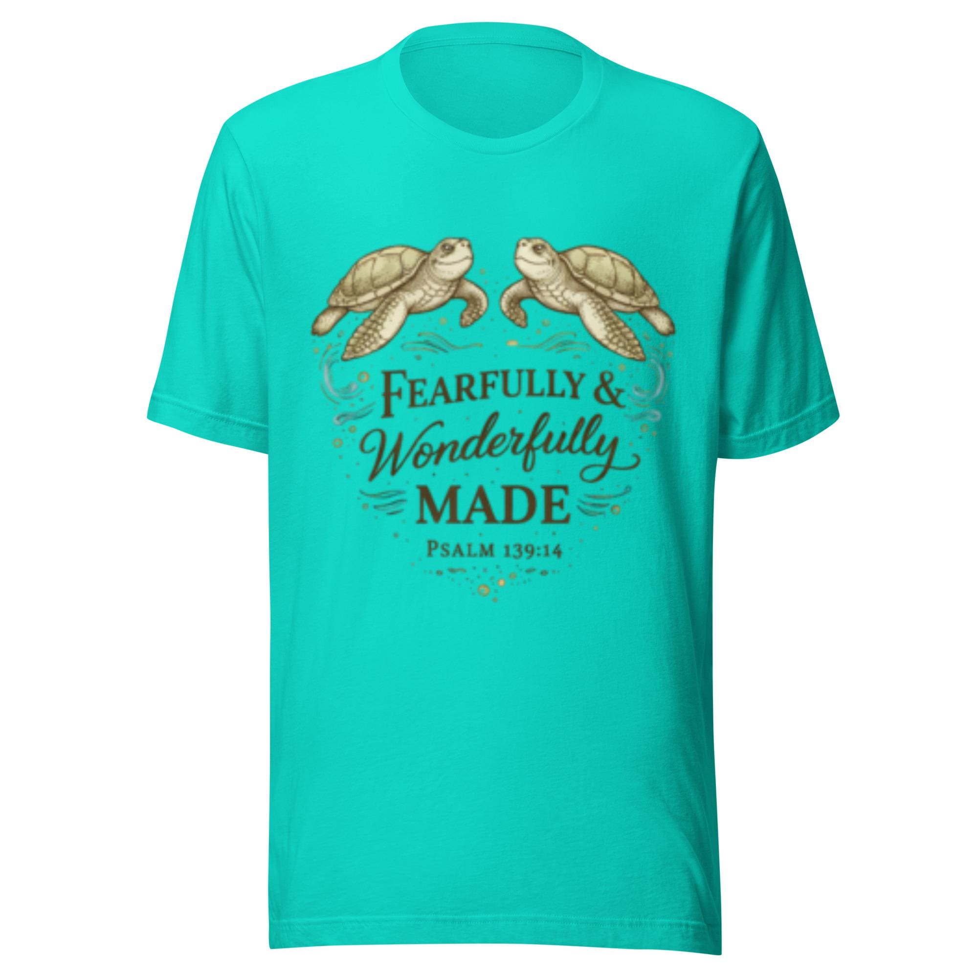 Fearfully & Wonderfully Made | Psalm 139:14 Christian Beach Shirt | Coastal Faith
