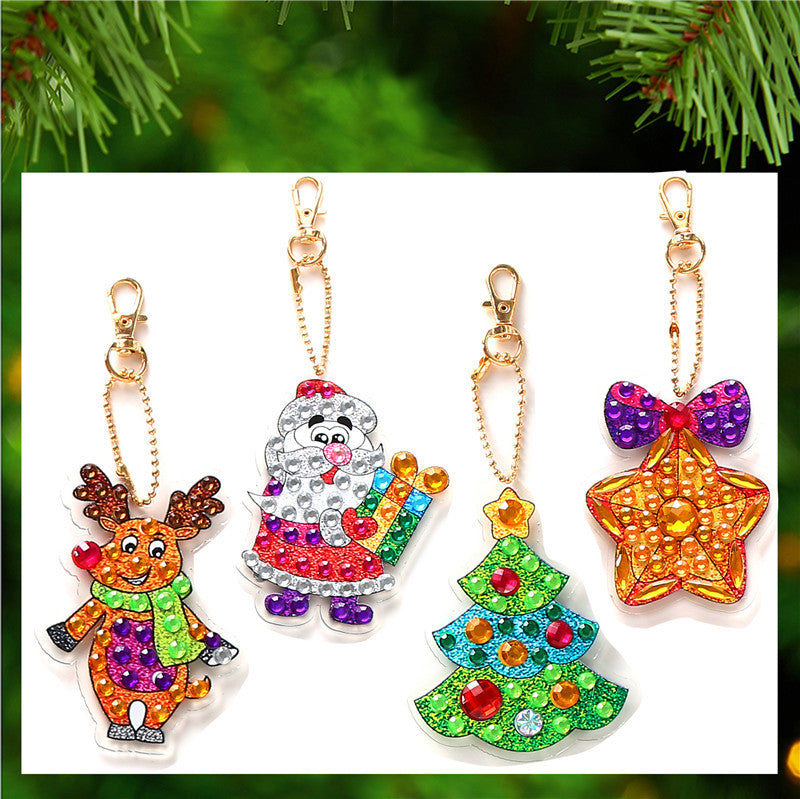 2024 DIY Diamond Painting Keychain - Underwater Animals