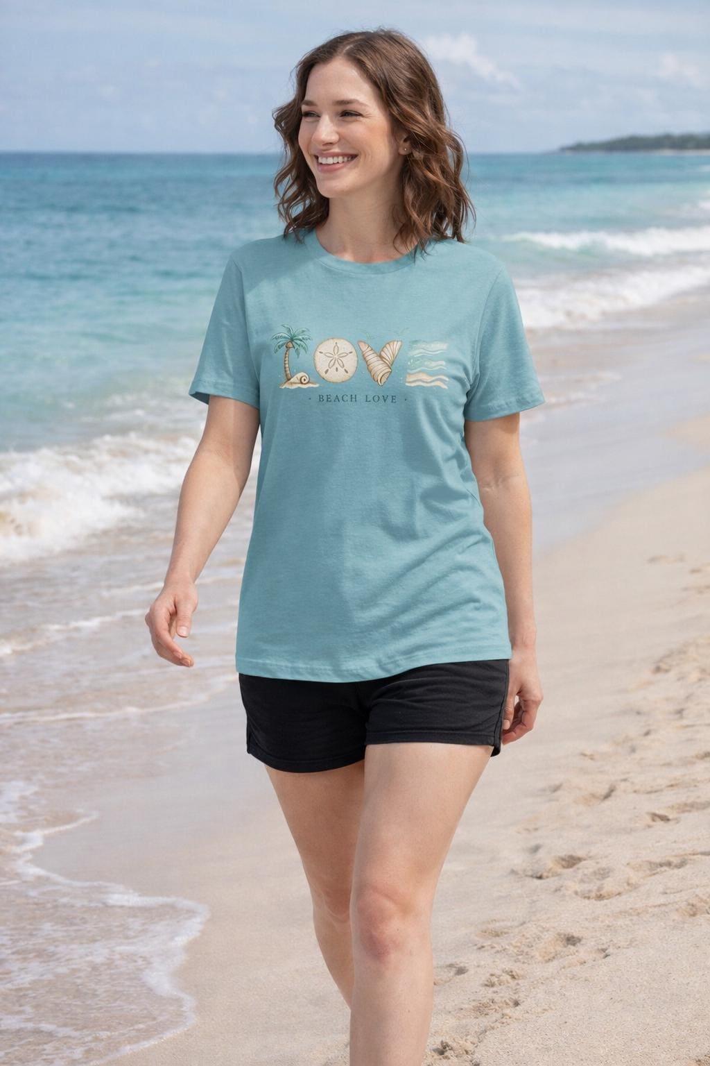 Beach Love |  Ocean Lover Graphic Tee | Florida Shirt | Coastal Lifestyle Gift