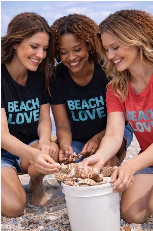 Beach Love Racerback Tank Top, Summer Workout Shirt for Women, Lightweight, Florida Coastal Vibes