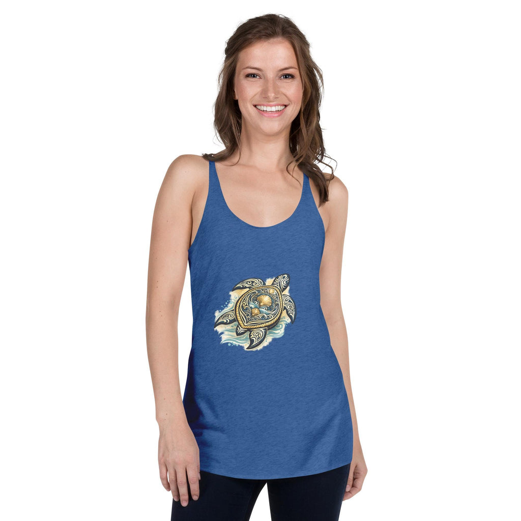 Baby Sea Turtle Racerback Tank Top | Coastal Ocean Marine Life Shirt