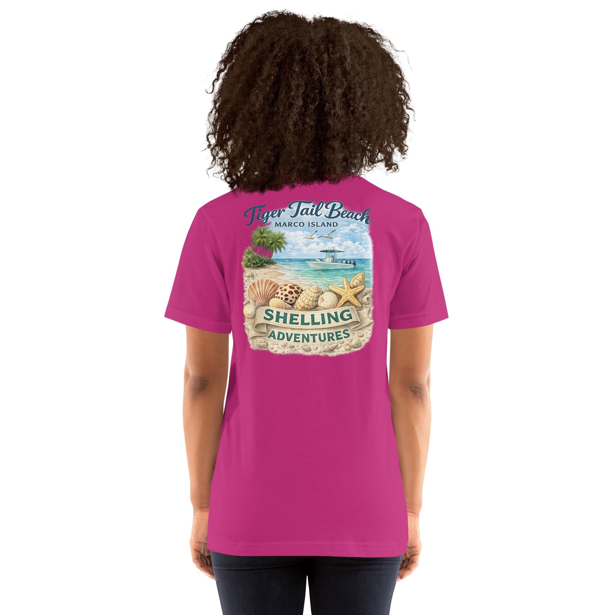 Beach Nautical Inspired T-Shirt,Tee with Shelling Adventures Design