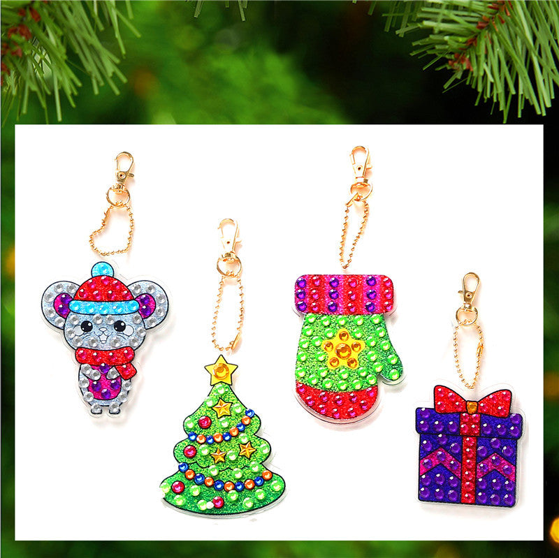 2024 DIY Diamond Painting Keychain - Underwater Animals