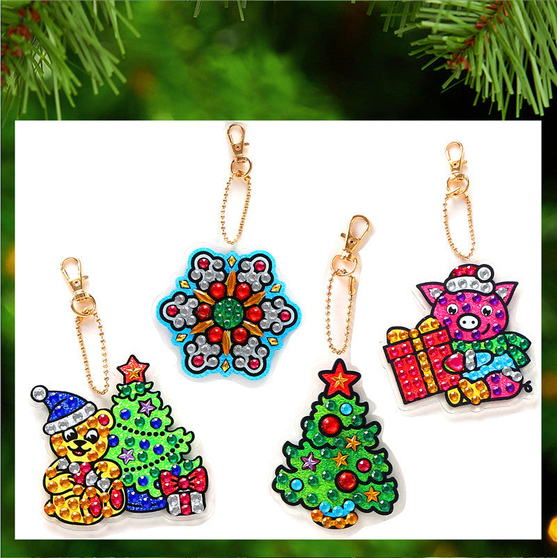 2024 DIY Diamond Painting Keychain - Underwater Animals