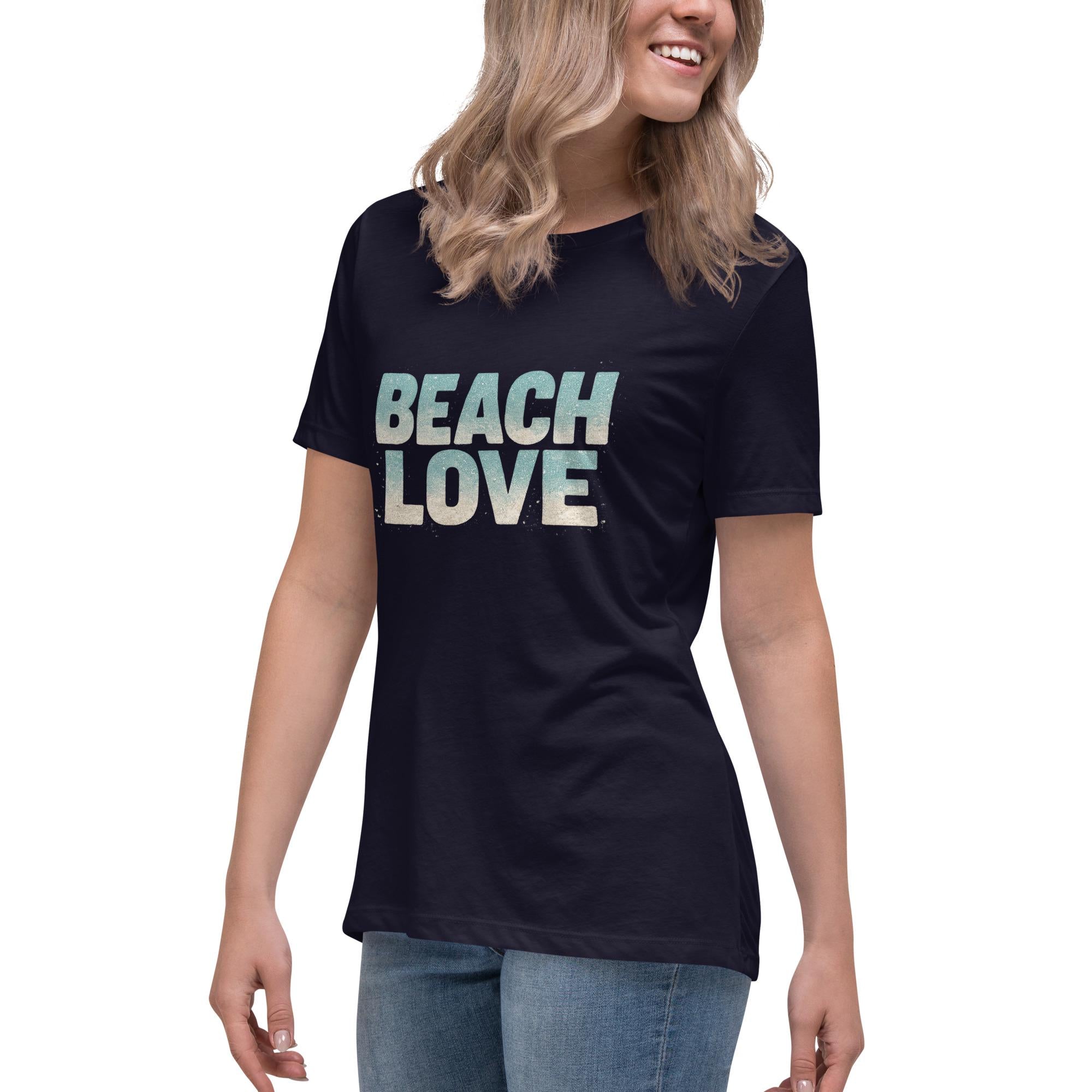Beach Love white cotton Shirt  | Ocean Lover | Florida Vacation | Summer Outfit