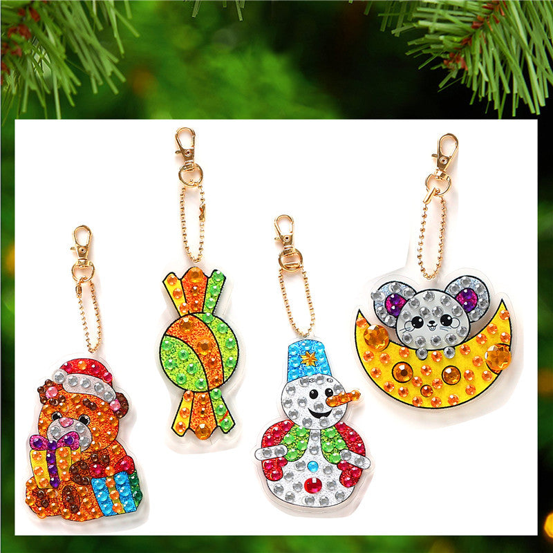 2024 DIY Diamond Painting Keychain - Underwater Animals