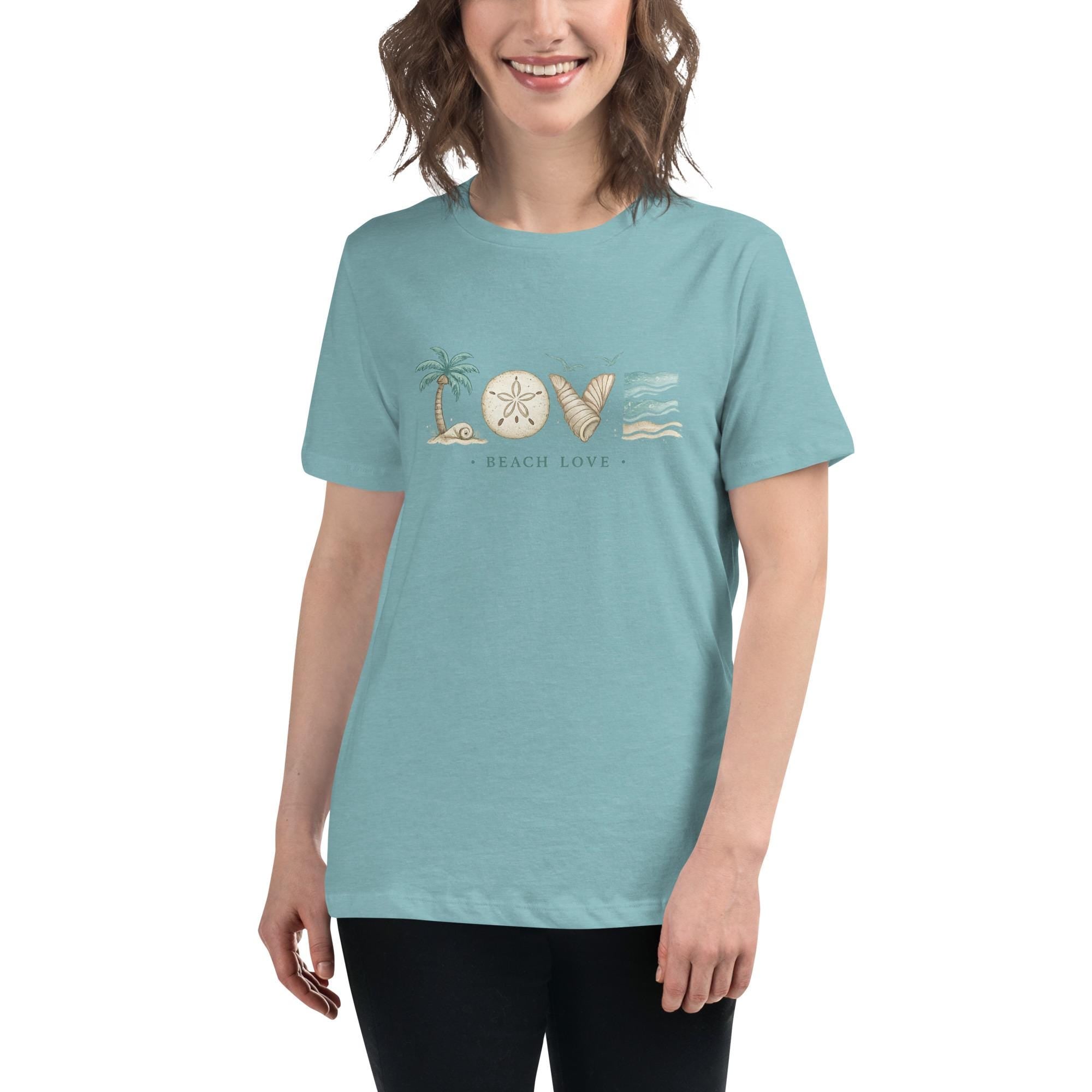 Beach Love |  Ocean Lover Graphic Tee | Florida Shirt | Coastal Lifestyle Gift