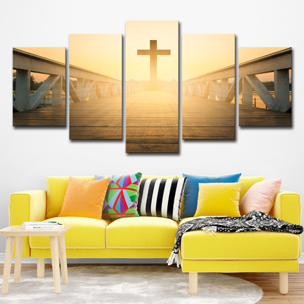 "Cross-Border Wall Art - Jesus Over Bridge Home Decor"