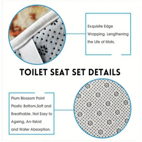 3D Ocean Underwater Shower Curtain & Bath Mat Set