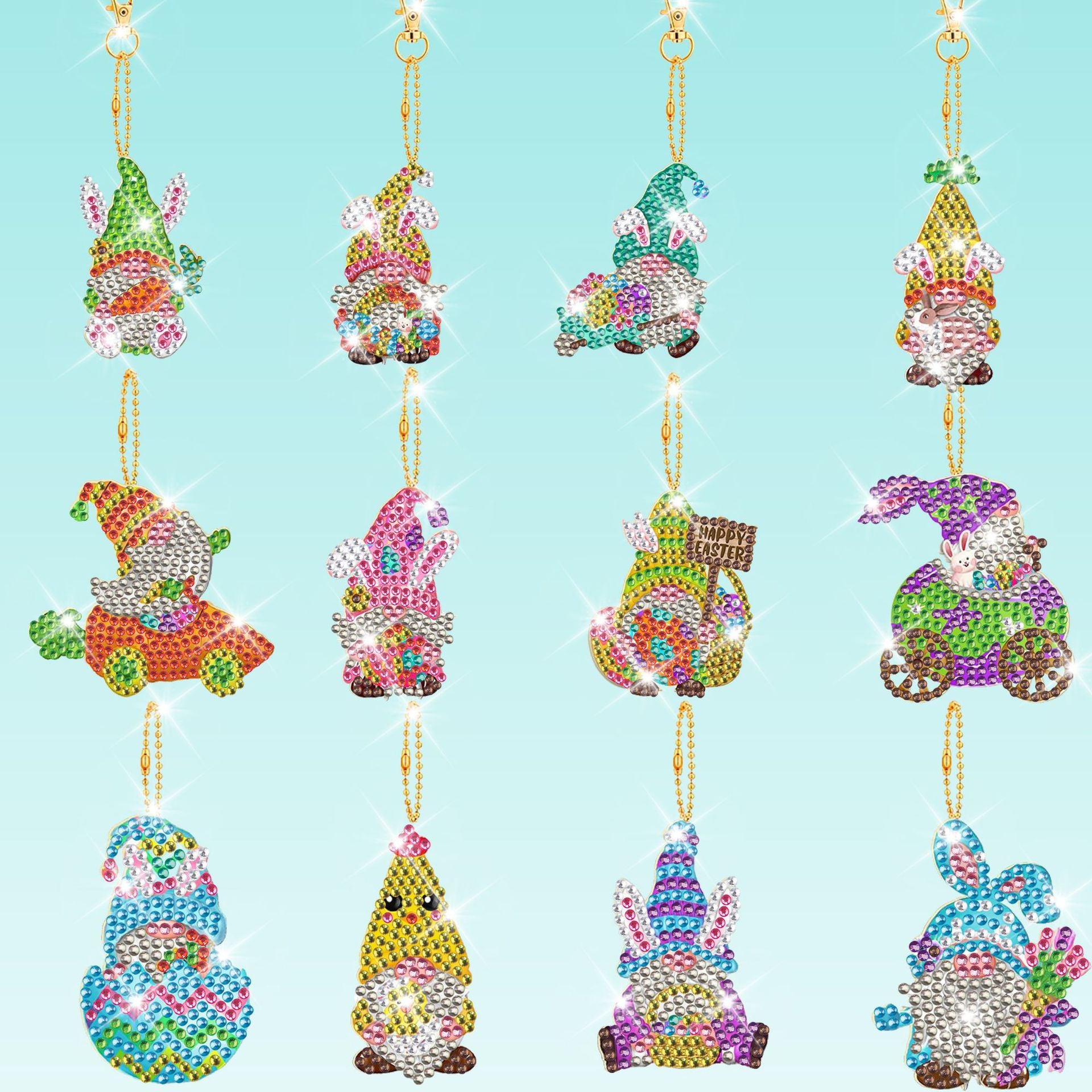 2024 DIY Diamond Painting Keychain - Underwater Animals