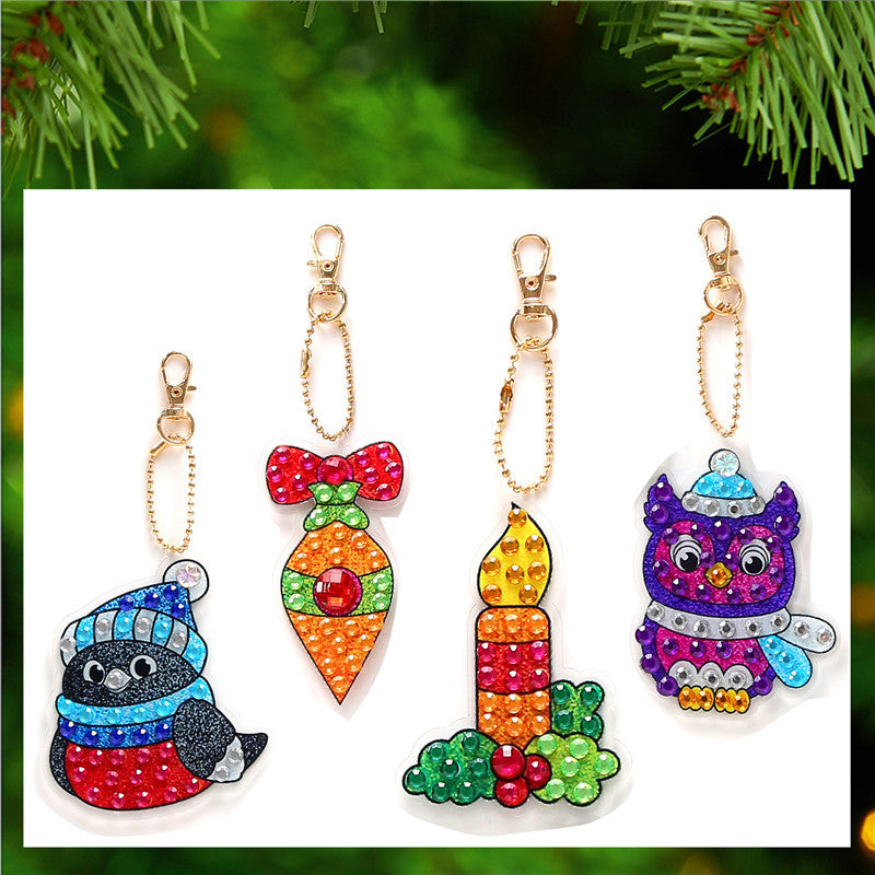 2024 DIY Diamond Painting Keychain - Underwater Animals