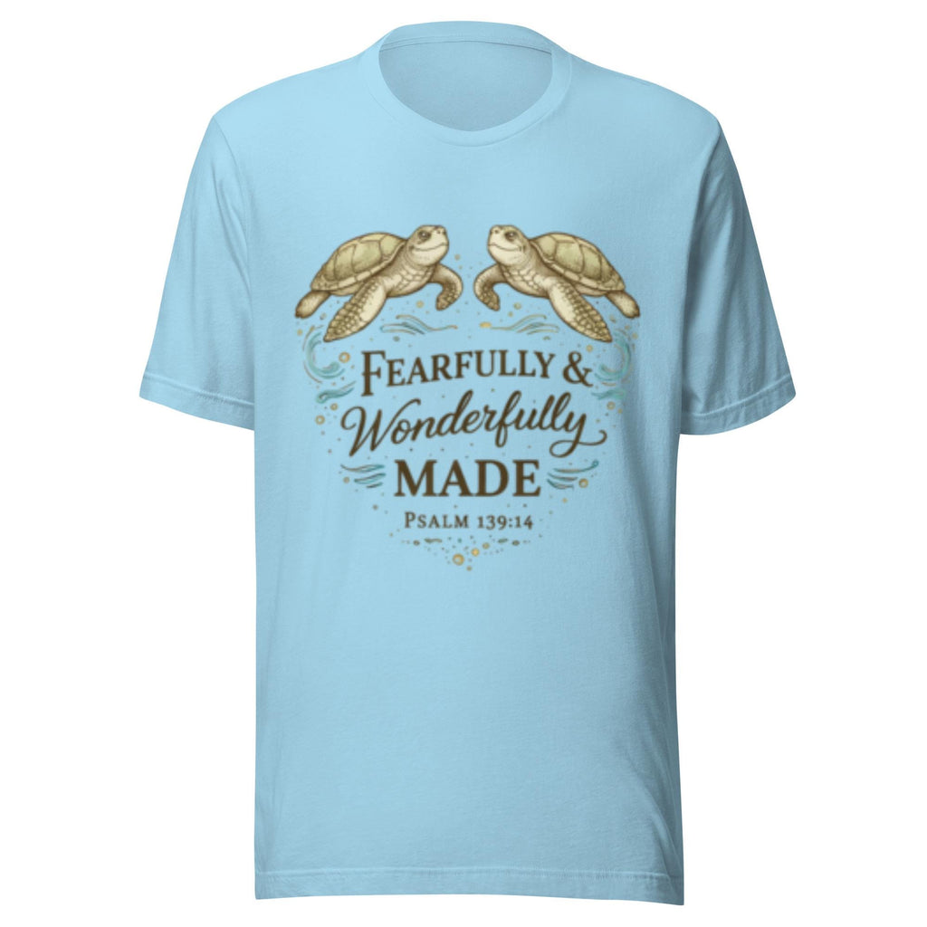 Fearfully & Wonderfully Made | Psalm 139:14 Christian Beach Shirt | Coastal Faith