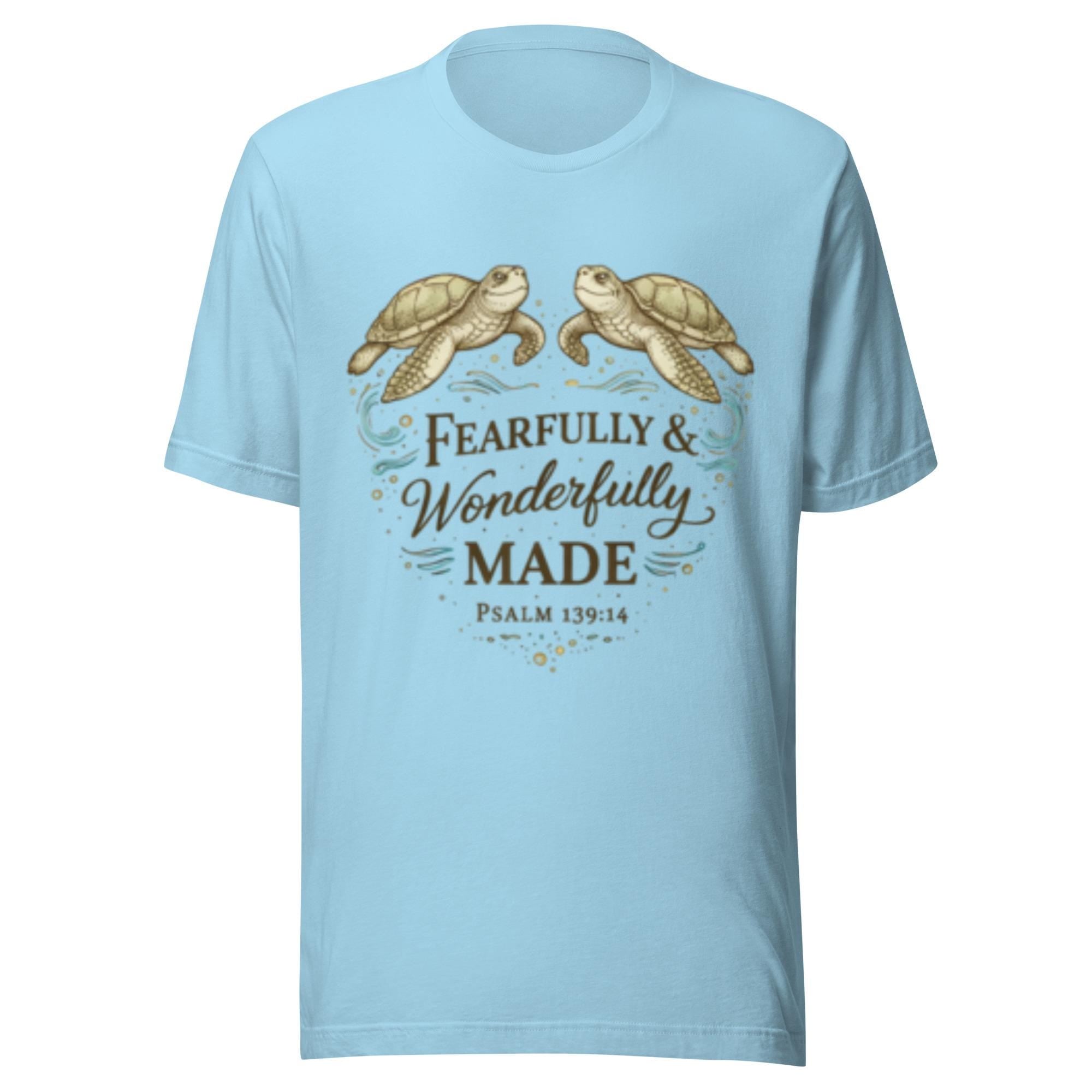 Fearfully & Wonderfully Made | Psalm 139:14 Christian Beach Shirt | Coastal Faith