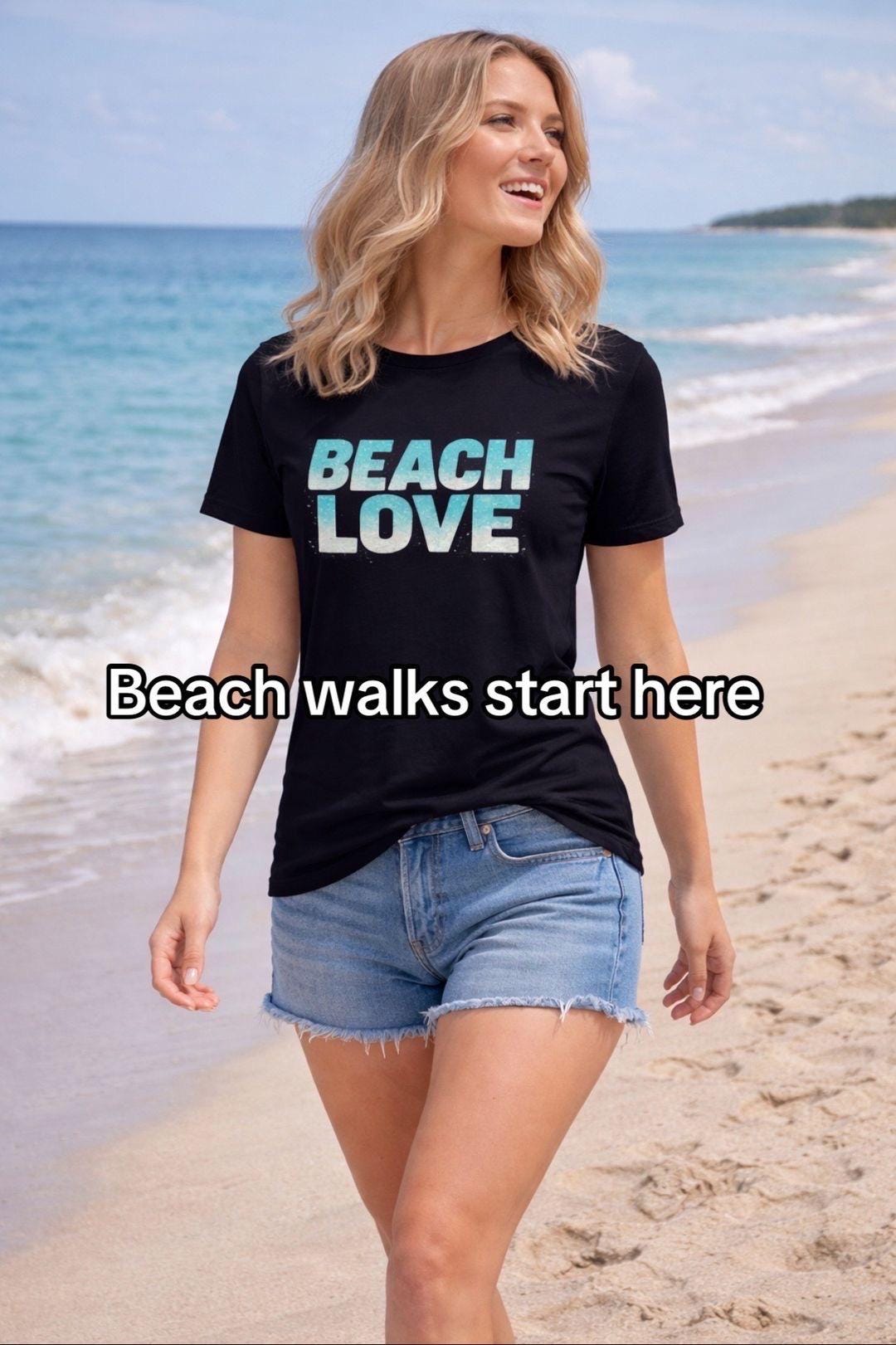 Beach Love Racerback Tank Top, Summer Workout Shirt for Women, Lightweight, Florida Coastal Vibes