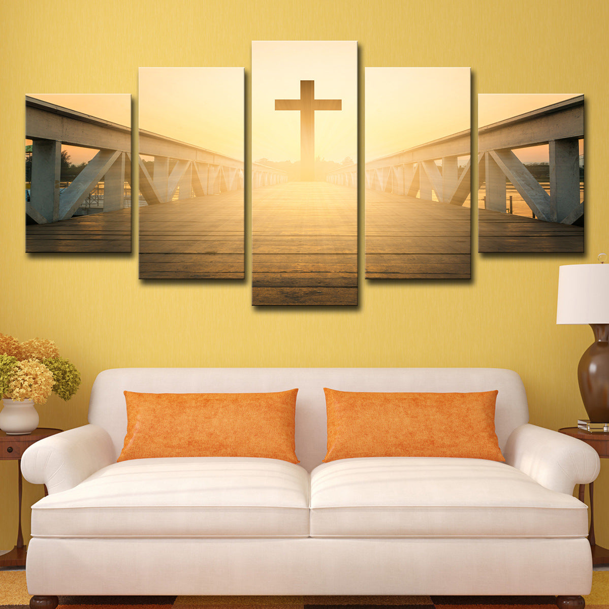 "Cross-Border Wall Art - Jesus Over Bridge Home Decor"